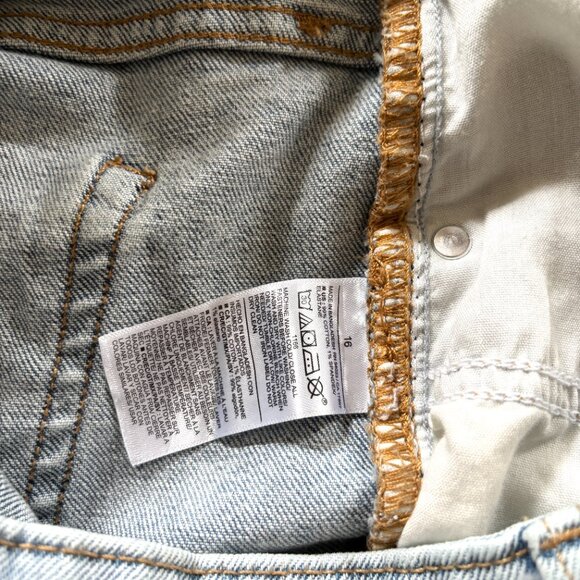 Old Navy OG Loose Jeans Sz 16 High Rise Light Wash Denim - Picture 6 of 7